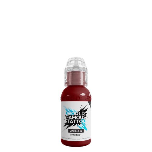 World Famous Tattoo Ink Dark Red 1 (30ml) EU REACH tetováló festék