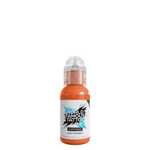 World Famous Tattoo Ink Light Orange 3 (30ml) EU REACH tetováló festék