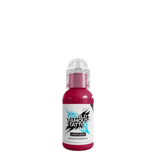 World Famous Tattoo Ink Medium Magenta 2 (30ml) EU REACH tetováló festék