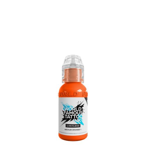 World Famous Tattoo Ink Medium Orange 1 (30ml) EU REACH tetováló festék