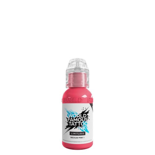 World Famous Tattoo Ink Medium Pink 1 (30ml) EU REACH tetováló festék