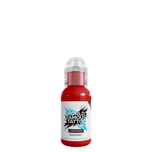 World Famous Tattoo Ink Medium Red 1 (30ml) EU REACH tetováló festék