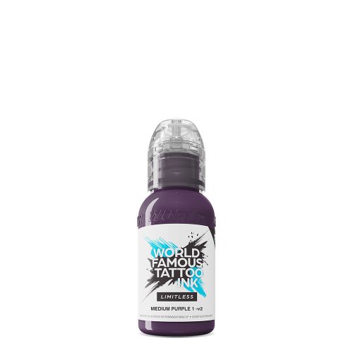 World Famous Tattoo Ink Medium Purple 1 v2 (30ml) EU REACH tetováló festék